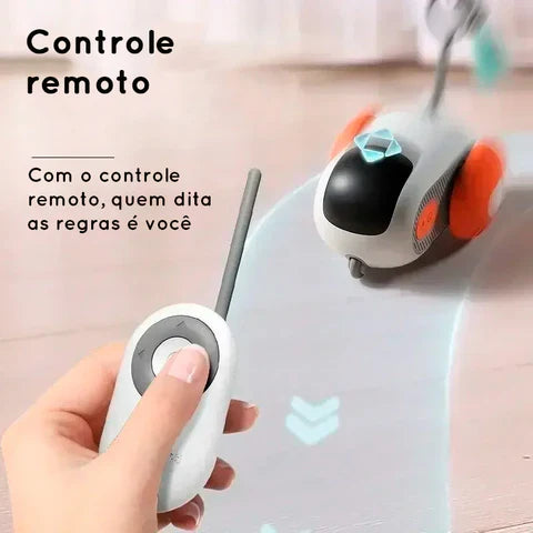 Carrinho Interativo para Gatos com Brinquedos e Acessórios