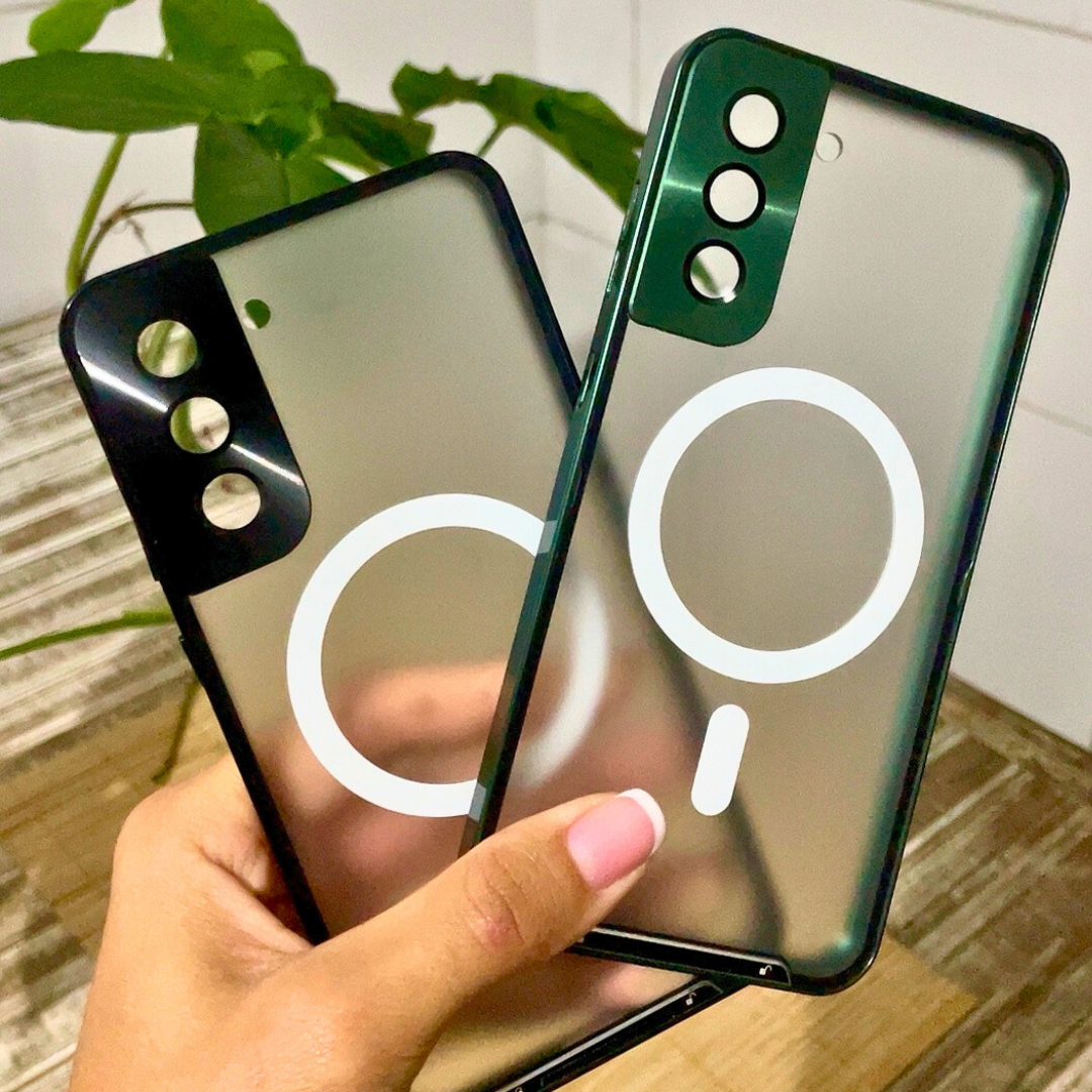 Case para Samsung com MagSafe em Vidro Temperado e Alumínio Aeroespacial