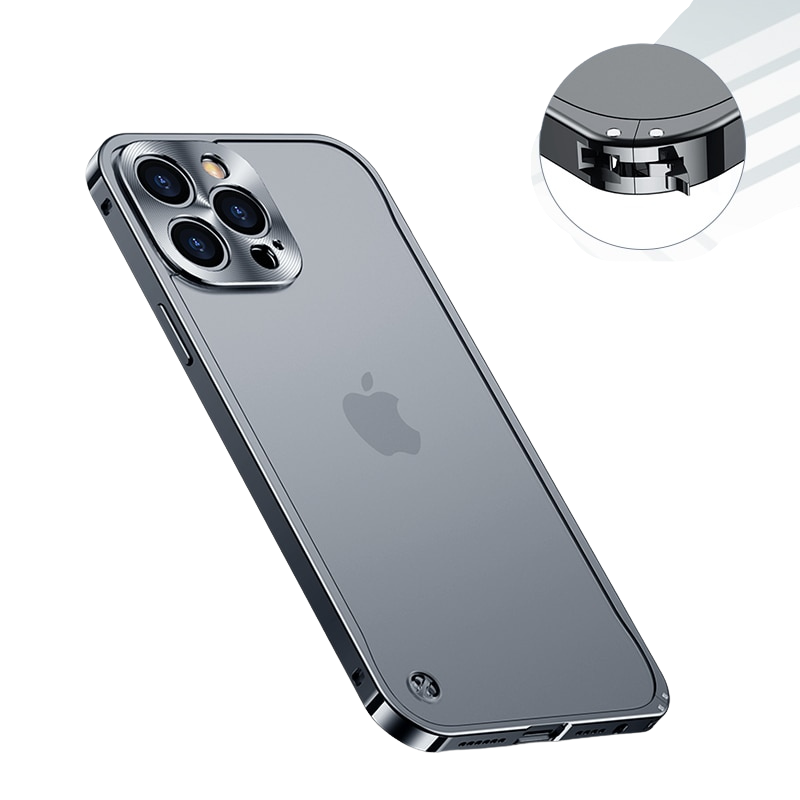 Case para iPhone em Alumínio Aeronáutico - Proteção Metálica