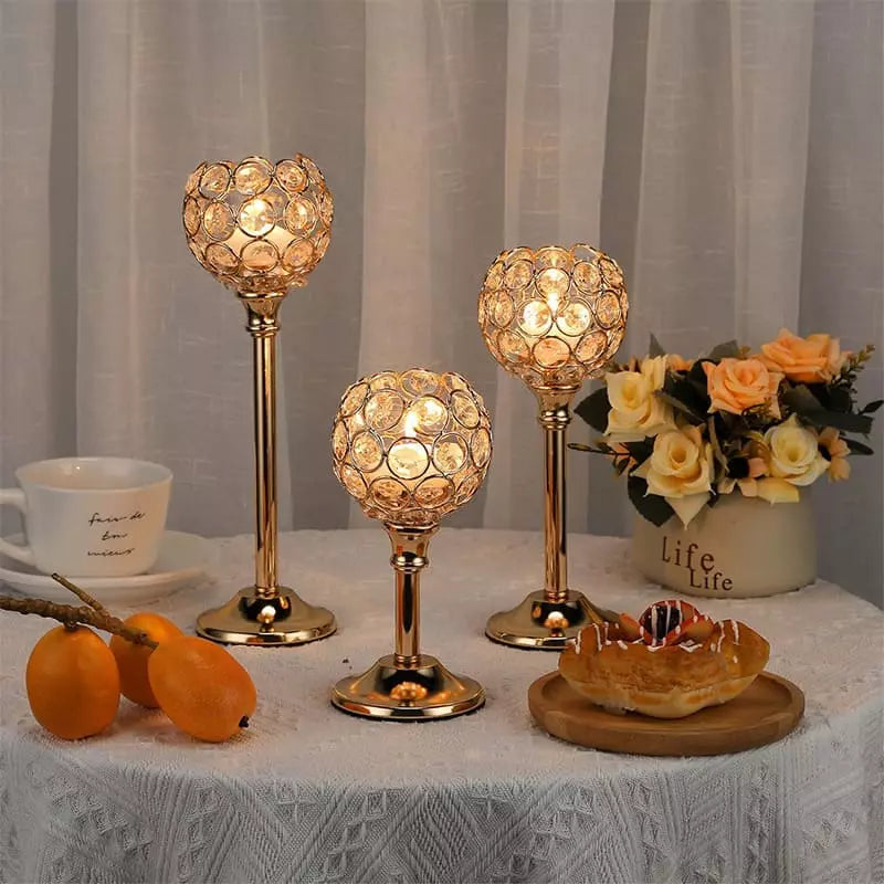 Castiçais de Velas Decorativos de Luxo - Suporte Elegante para Decoração