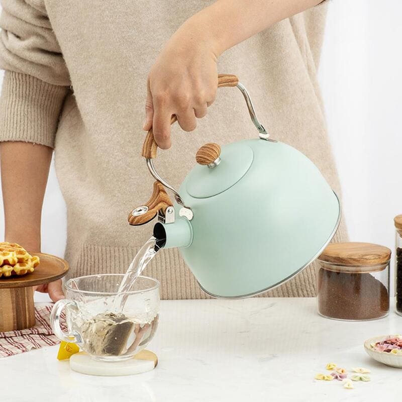 Chaleira Inox com Apito 2,5 Litros - Aço Inoxidável para Churrasco e Chá