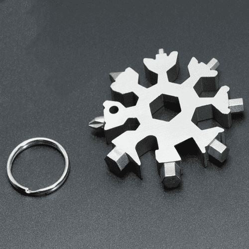 Chave Emergencial Multifuncional de Aço Inoxidável - 18 em 1