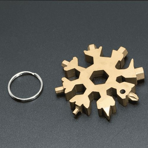 Chave Emergencial Multifuncional de Aço Inoxidável - 18 em 1