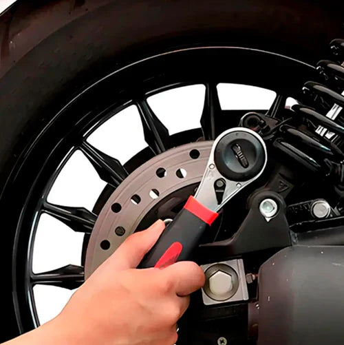 Chave de Catraca Ajustável Multifuncional com Empunhadura Antiderrapante