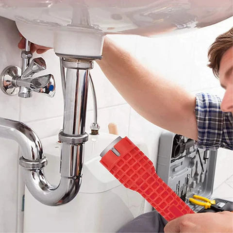 Chave de Encanamento Multifuncional 8 em 1 para Reparos e Manutenção