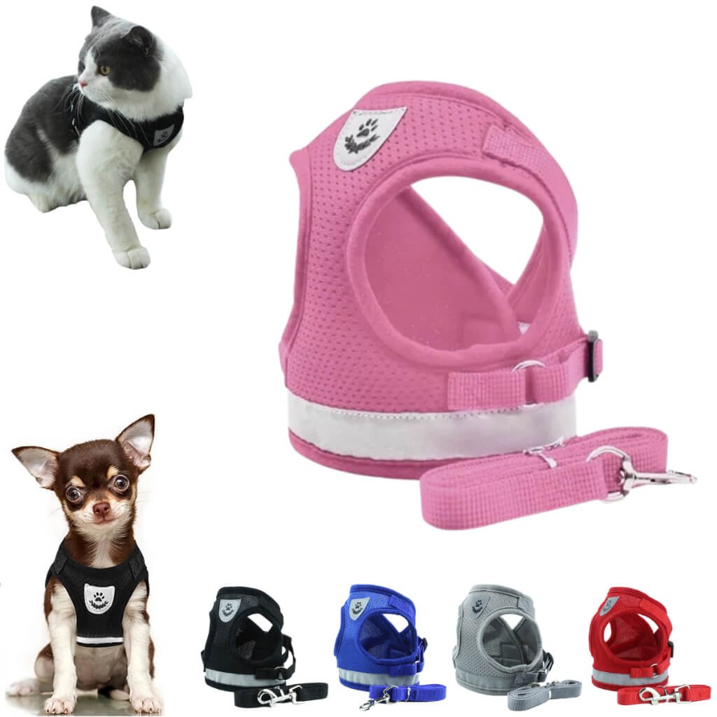 Coleira Peitoral Ajustável para Cães e Gatos - Conforto e Segurança