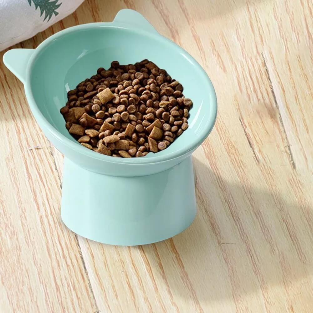 Comedouro Elevado e Ergonômico para Gatos - Bebedouro Integrado