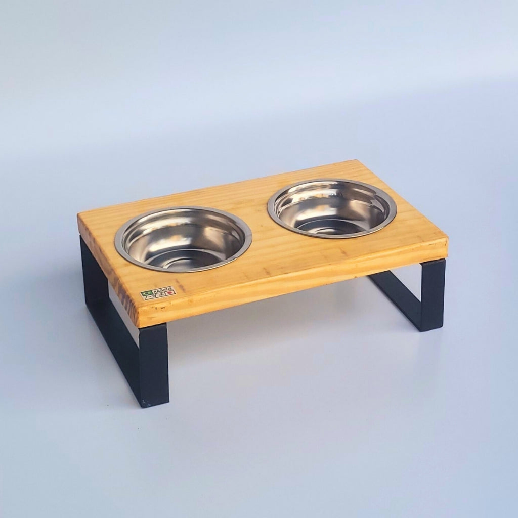 Comedouro e Bebedouro Elevado para Cães e Gatos - Acessório Prático e Confortável