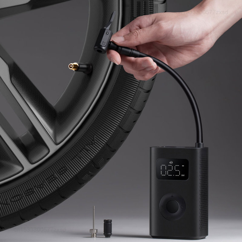 Mini Compressor de Ar Elétrico Portátil Xiaomi Encher e Calibrar Pneu