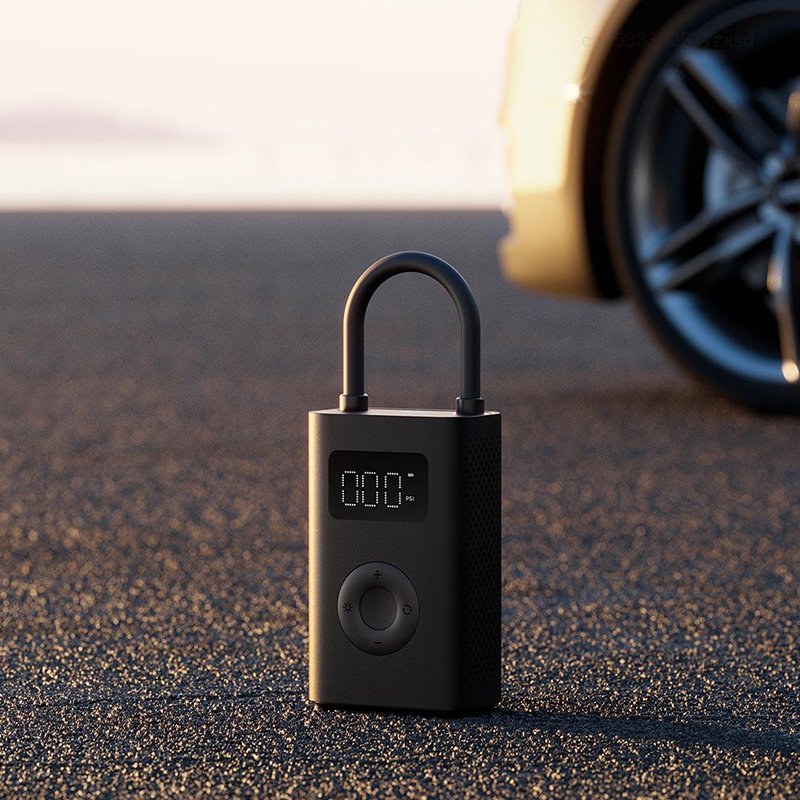 Mini Compressor de Ar Elétrico Portátil Xiaomi Encher e Calibrar Pneu