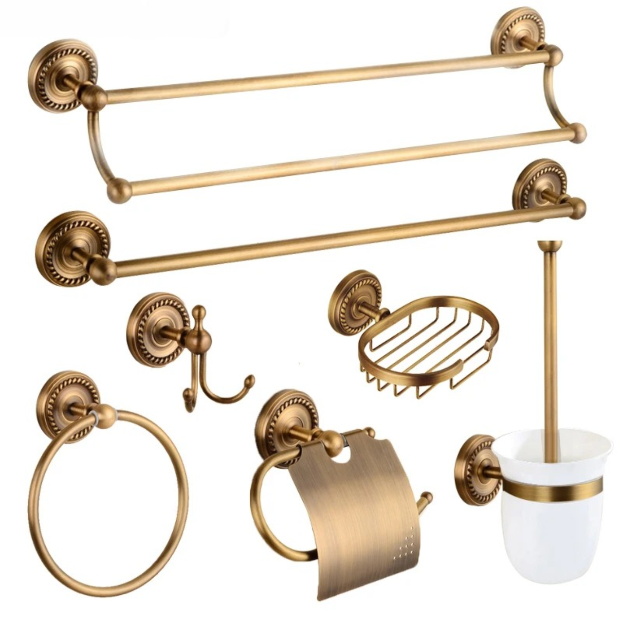 Conjunto de Acessórios de Banheiro Vintage - Decoração Clássica e Elegante