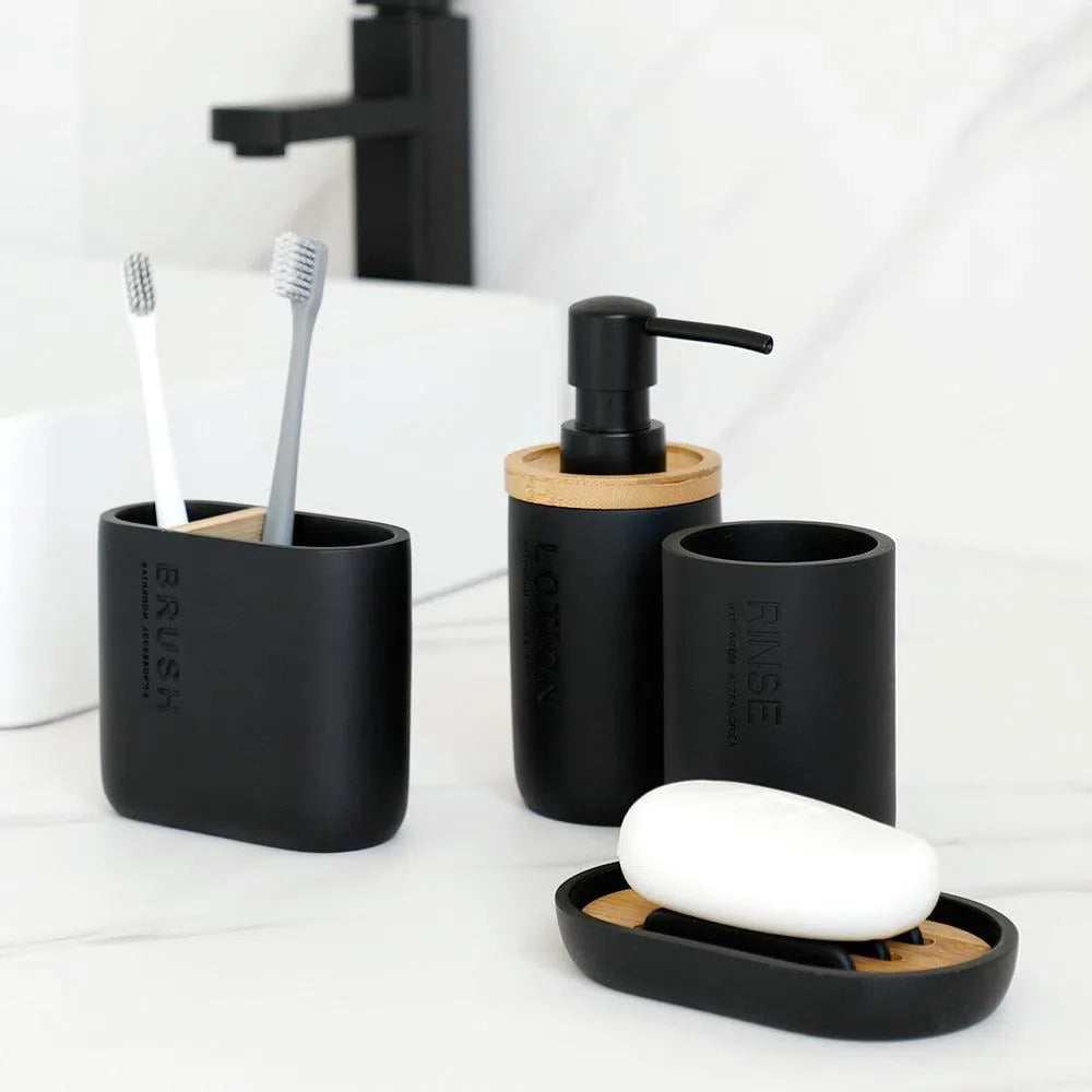 Conjunto de Acessórios para Banheiro - Conjunto Completo para Decoração de Banheiro