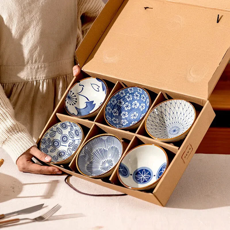 Conjunto de Bowls de Cerâmica Japonesa - Design Elegante e Funcional