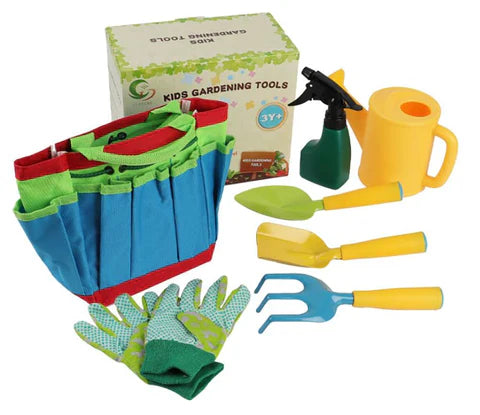 Conjunto de Ferramentas de Jardinagem Infantil - Brinquedo Educativo para Crianças