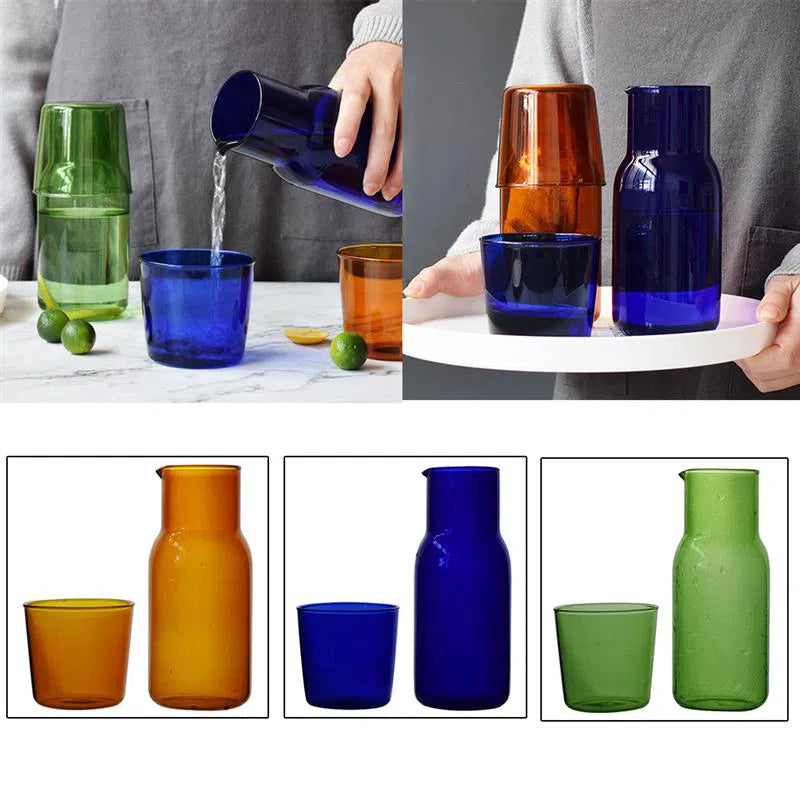 Conjunto de Jarra e Copo de Moringa - Coleção Arco-Íris