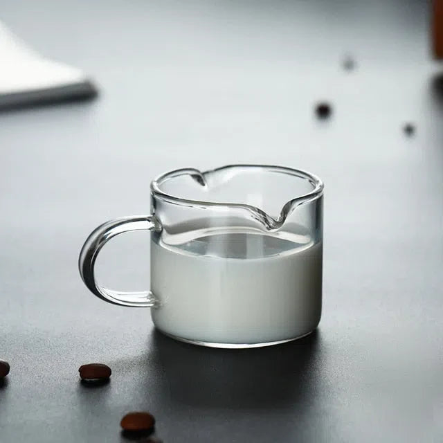 Conjunto de Mini Jarras de Vidro 70ml para Servir Leite, Café, Creme e Molhos - 2 Peças