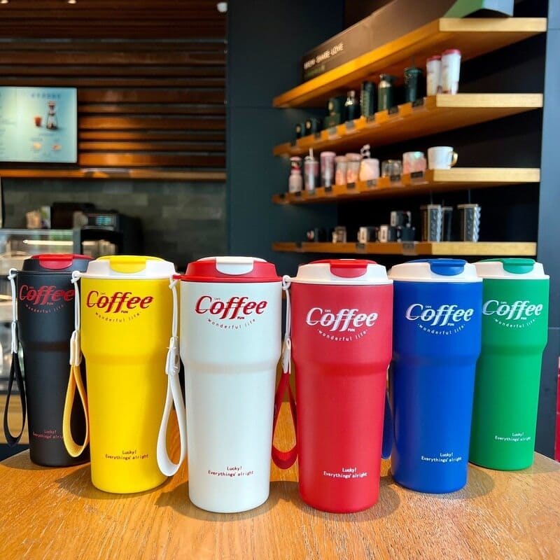 Copo Térmico Premium com Tampa BPA Free - Ideal para Bebidas Quentes e Frias