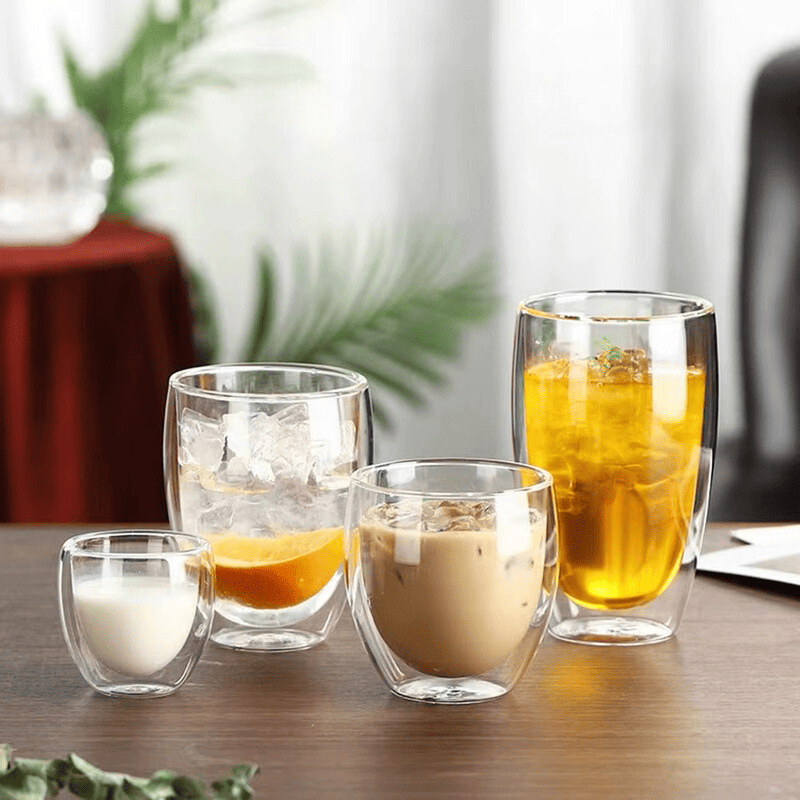 Copo de Vidro com Parede Dupla para Café e Chá - Ideal para Cantinho do Café