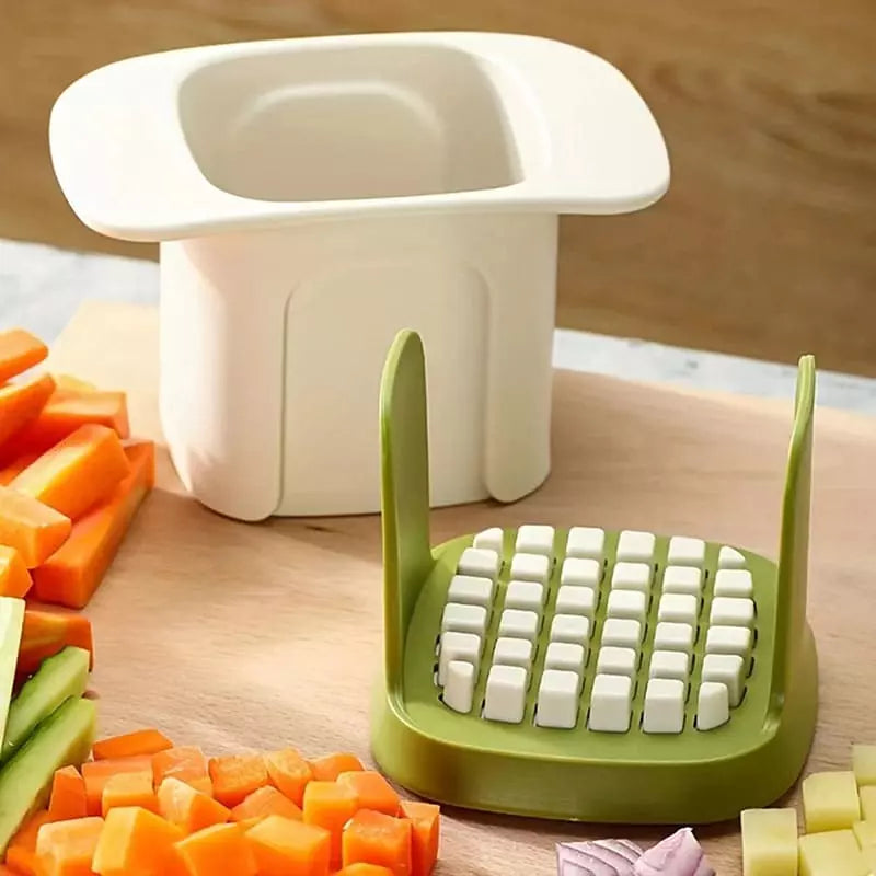 Cortador de Alimentos em Cubos para Preparação Rápida de Refeições