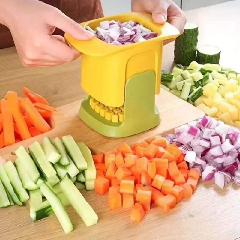 Cortador de Alimentos em Cubos para Preparação Rápida de Refeições