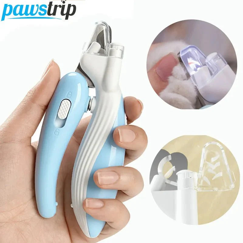 Cortador de Unhas com Luz LED para Gatos - Seguro e Eficiente