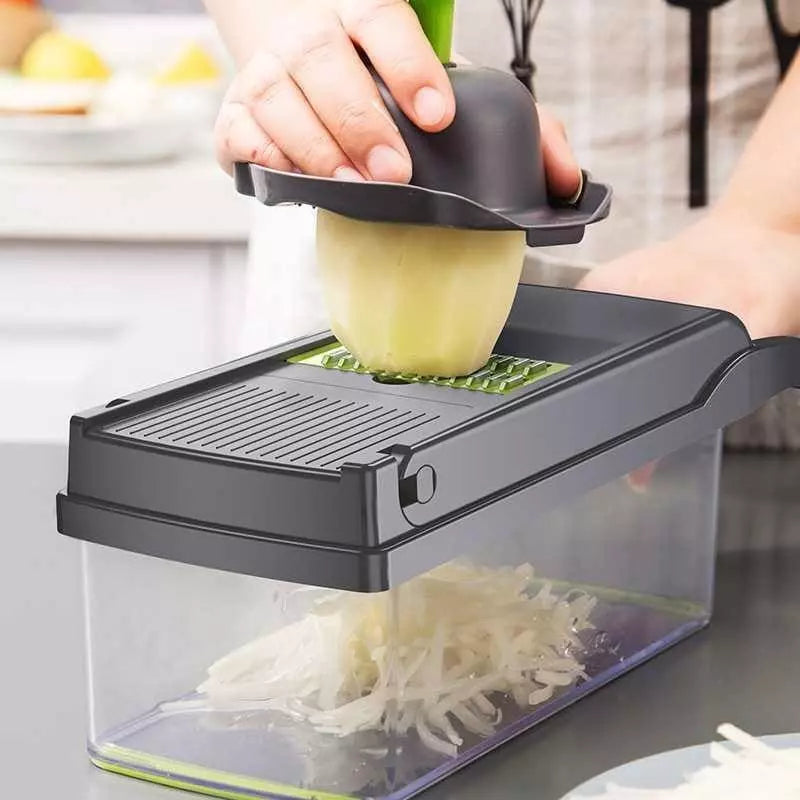 Cortador e Ralador de Legumes Multiuso - Utensílio de Cozinha Prático e Eficiente
