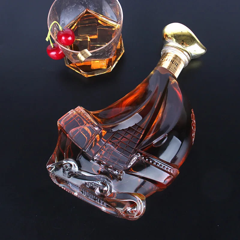 Decanter de Vinho e Whisky em Vidro Caravela para Bar em Casa