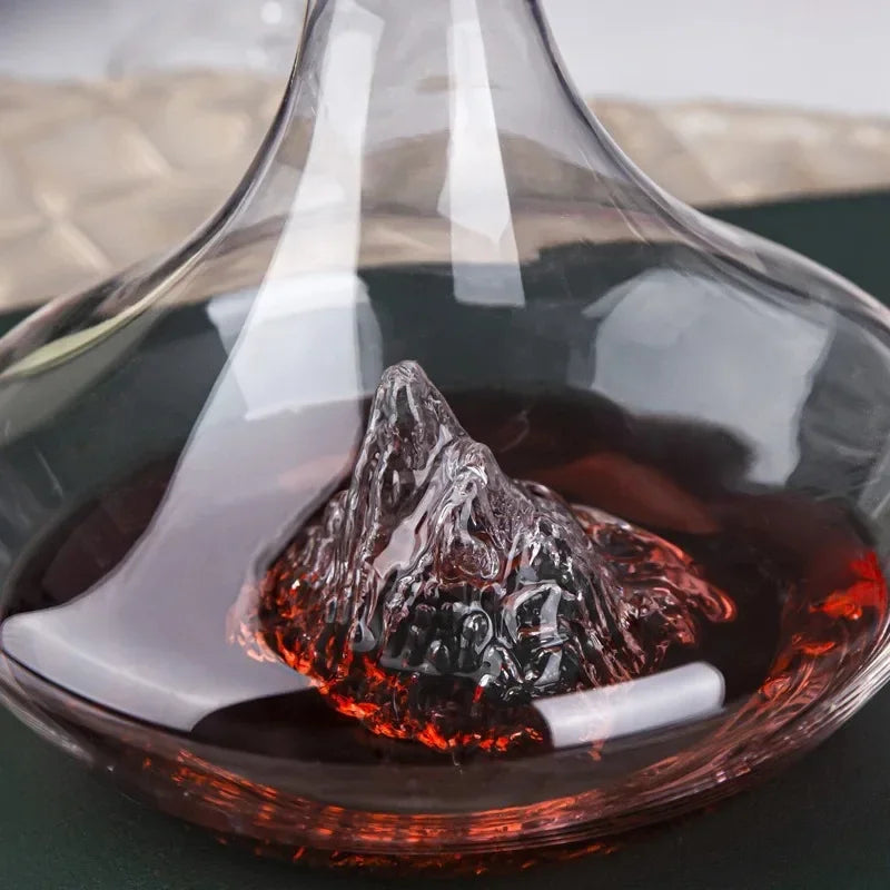 Decanter de Vinho e Whisky em Vidro Iceberg para Home Bar