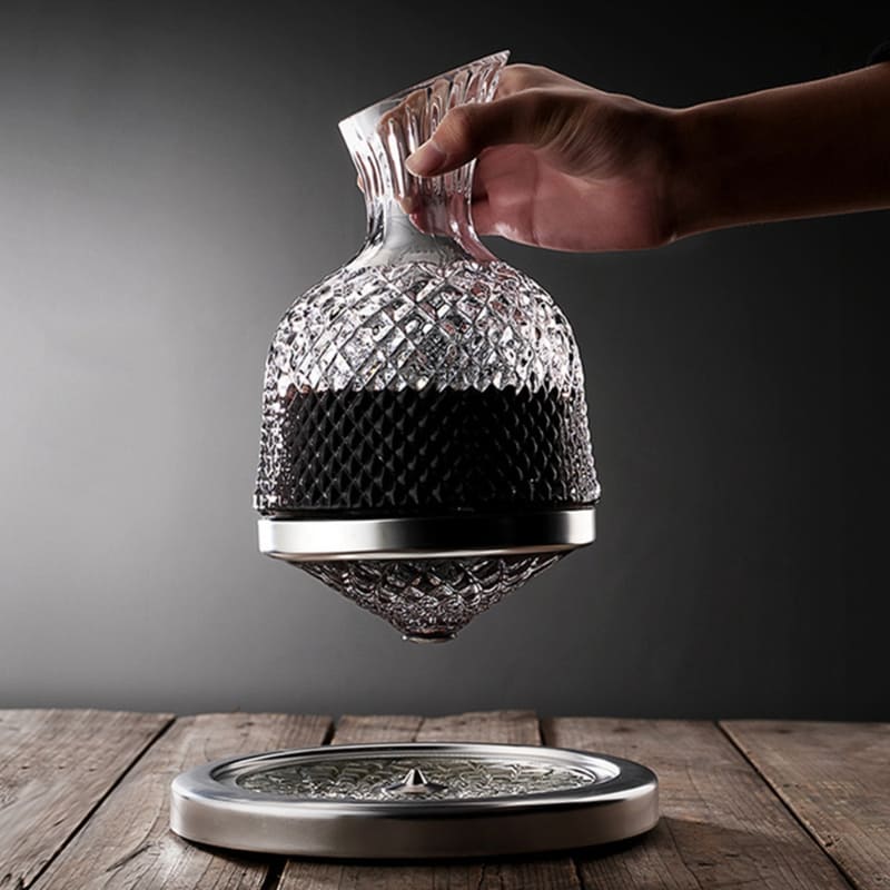 Decanter de Vinho em Cristal de Vidro - Recipiente para Decantação de Bebidas