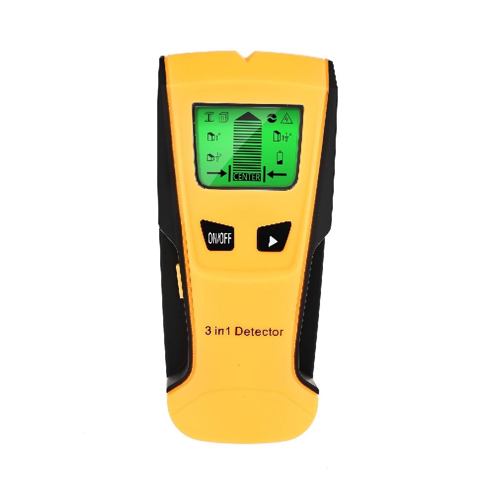 Detector de Barreiras 3 em 1 - Scanner de Parede para Localizar Fios e Estruturas