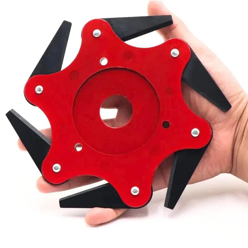 Disco de Corte Universal para Roçadeira com 6 Lâminas - Acessório de Jardinagem