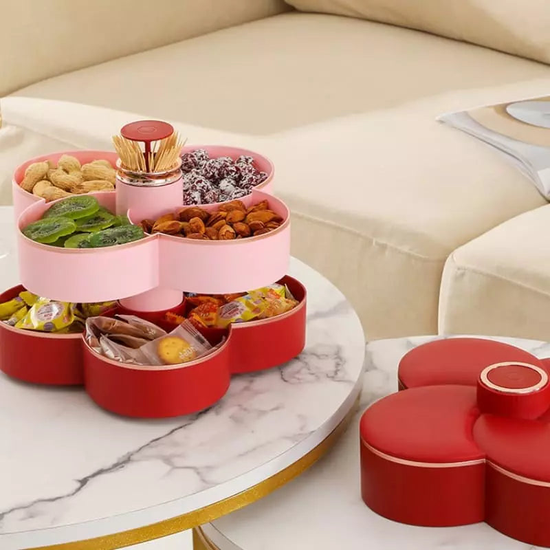 Dispenser Organizador Giratório para Alimentos, Doces e Frutas