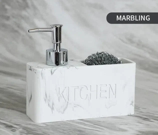Dispenser de Detergente com Suporte para Esponja de Cozinha