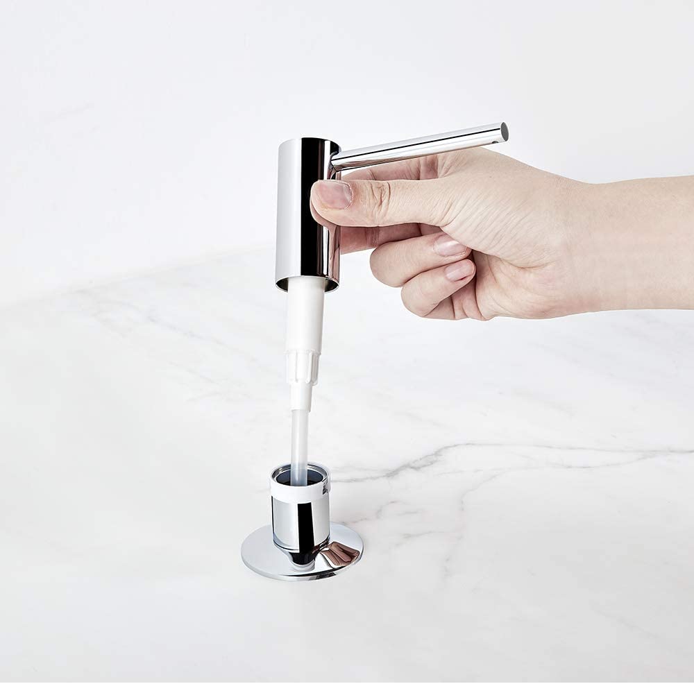 Dosador de Pia em Aço Escovado - Praticidade e Estilo para sua Cozinha