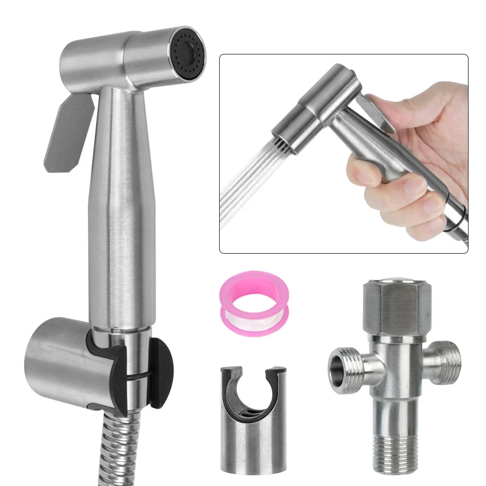 Ducha Higiênica Cromada para Banheiro - Acessório de Banho
