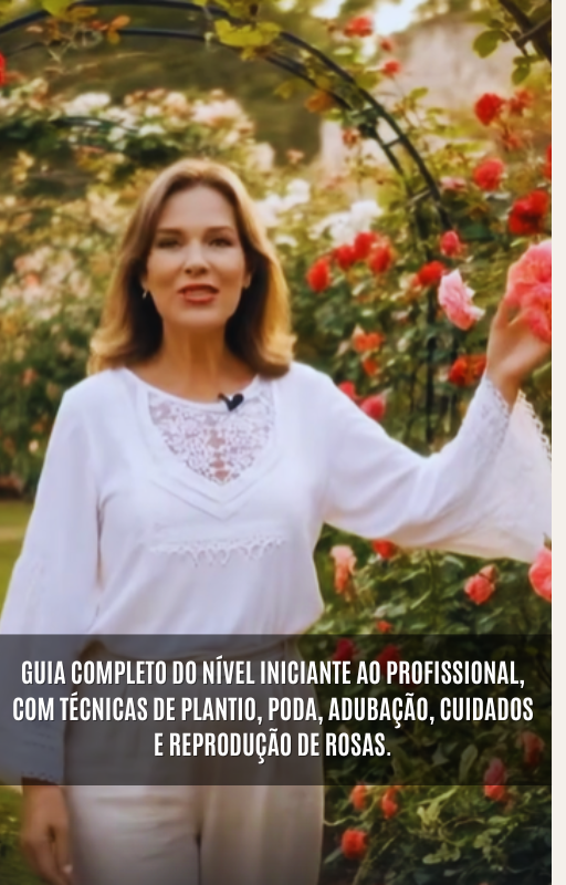 Livro Eletrônico: Rosas Trepadeiras - Técnicas e Segredos do Plantio até a Poda Mestre