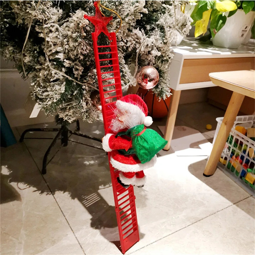 Enfeite Natalino Papai Noel com Música e Luzes - Decoração Festiva de Natal