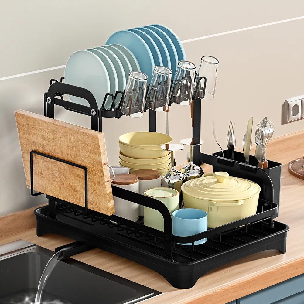 Escorredor de Louça de Metal Premium para Cozinha - Alta Durabilidade e Design Elegante