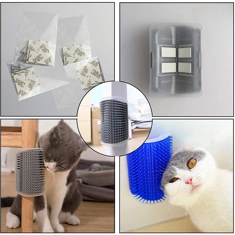 Escova Autoesfregante para Gatos - Acessório de Higiene e Cuidados