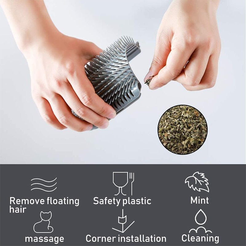 Escova Autoesfregante para Gatos - Acessório de Higiene e Cuidados