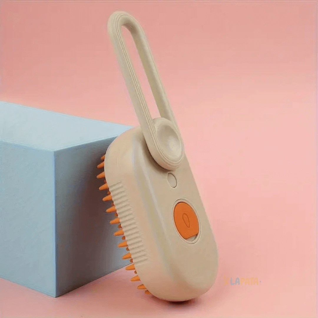 Escova a Vapor para Pets com Spray – Limpeza e Cuidados para Animais de Estimação