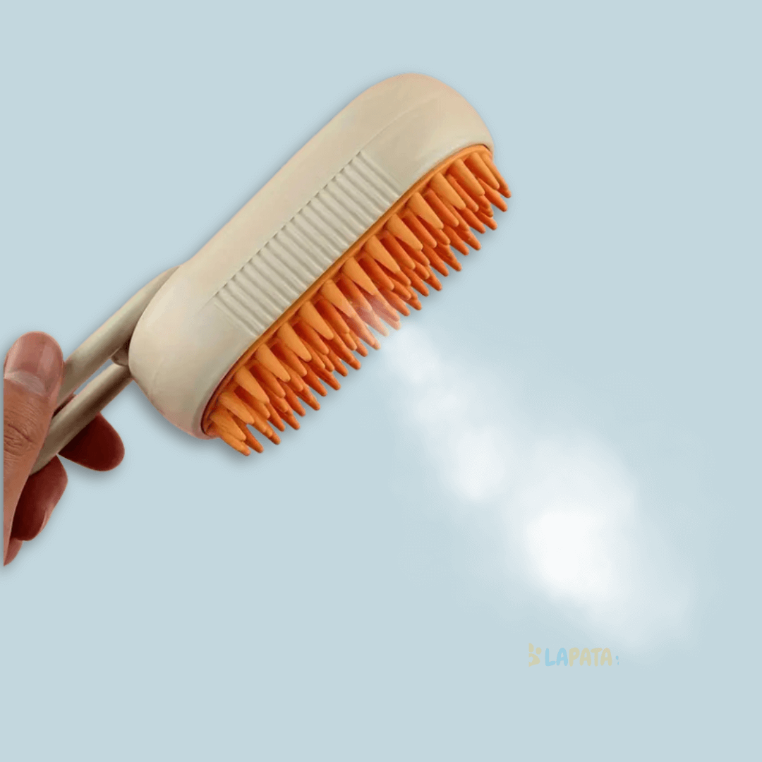 Escova a Vapor para Pets com Spray – Limpeza e Cuidados para Animais de Estimação