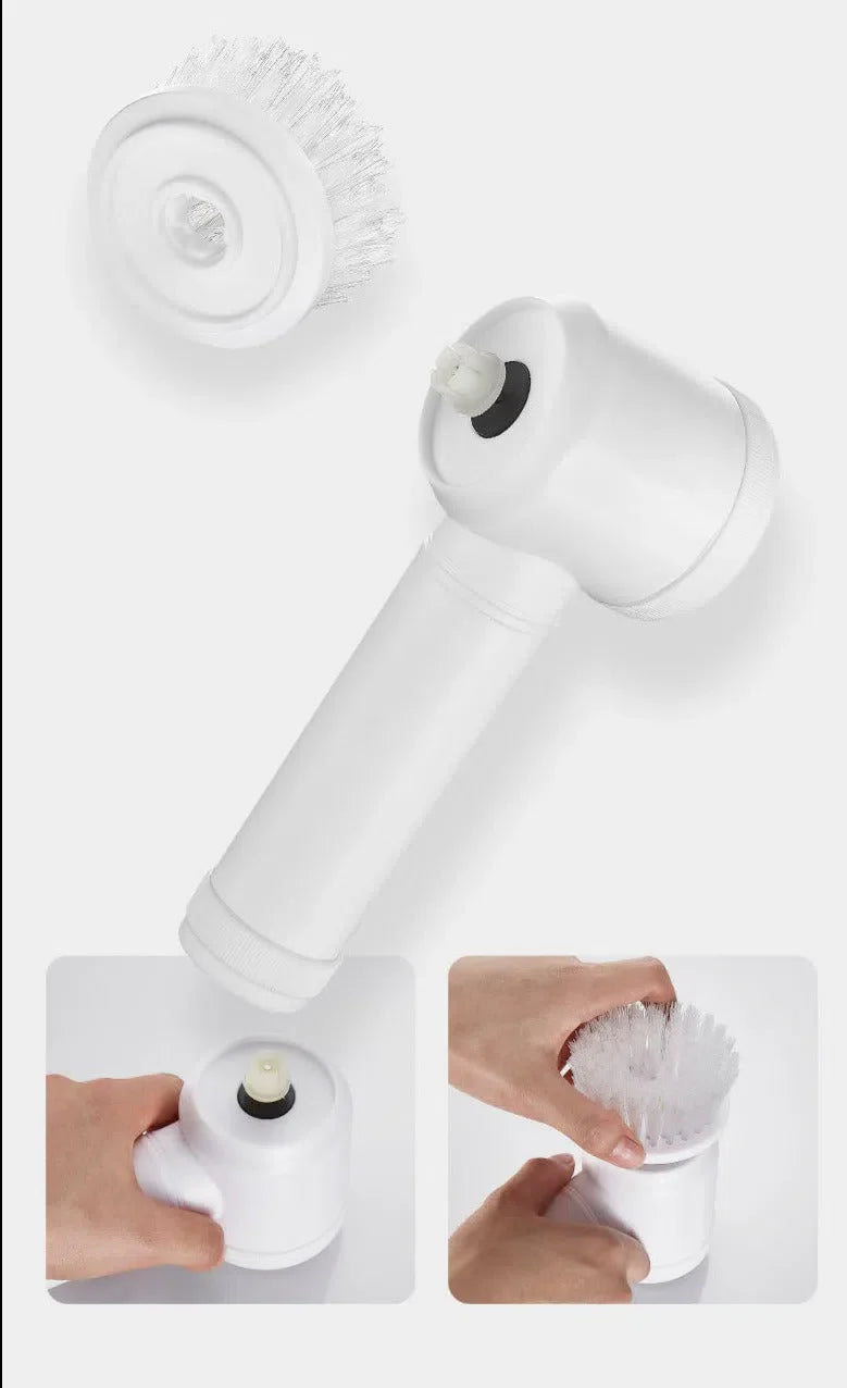 Escova de Limpeza Elétrica Multifuncional 5 em 1 para Casa e Carro