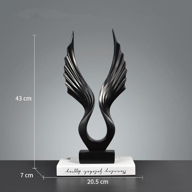 Escultura Asa da Imaginação - Arte Decorativa em Resina para Casa