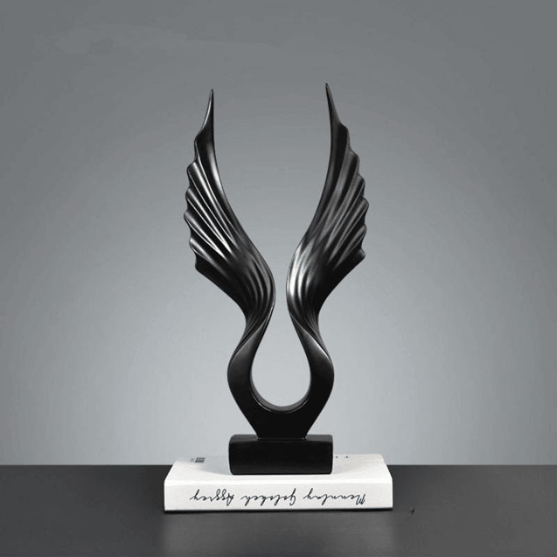 Escultura Asa da Imaginação - Arte Decorativa em Resina para Casa