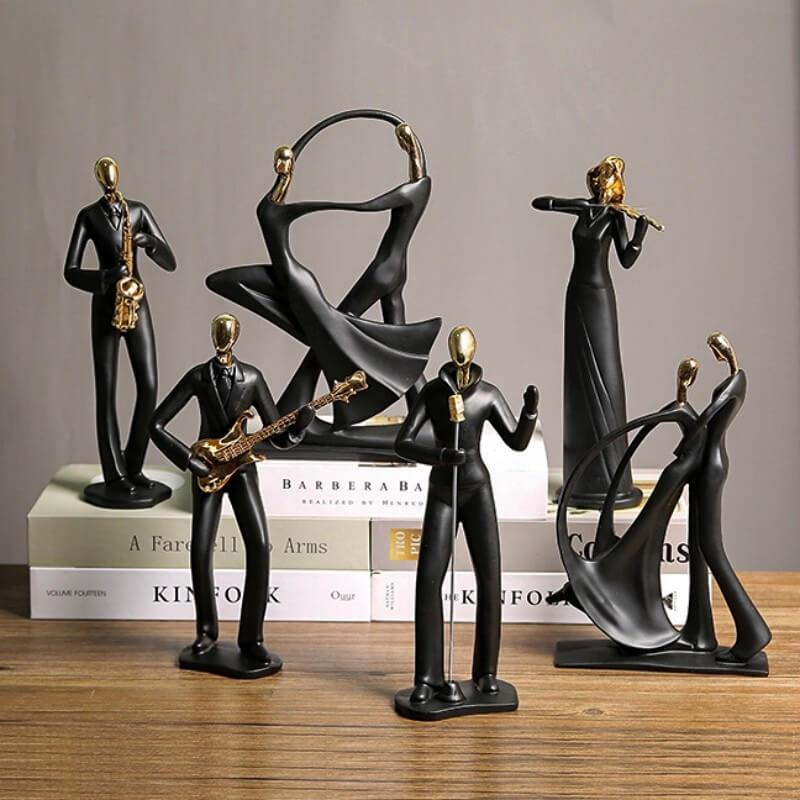 Escultura de Dançarinos em Resina - Arte Decorativa para Casa