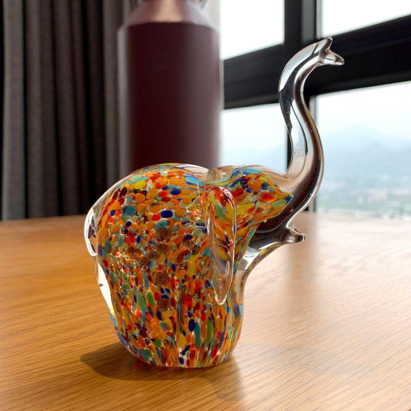 Escultura de Elefante Brilhante em Resina - Arte Decorativa para Casa