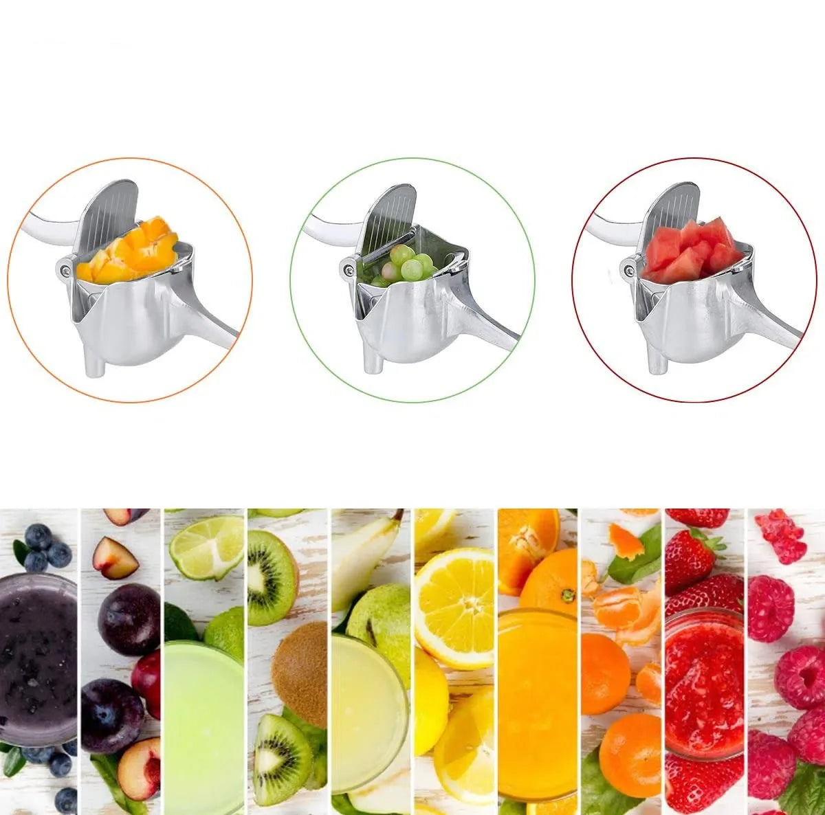 Espremedor Manual de Alumínio - Utensílio de Cozinha para Cítricos