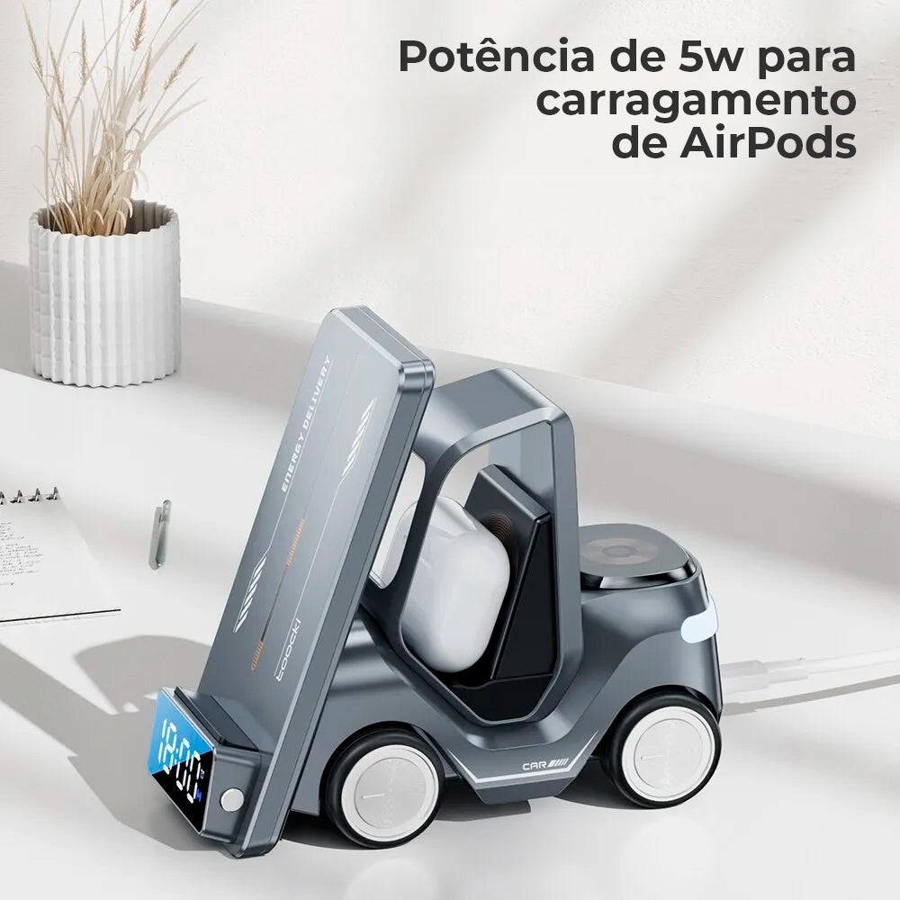 Estação de Carregamento 5 em 1 para Veículos - Carregador Multifuncional