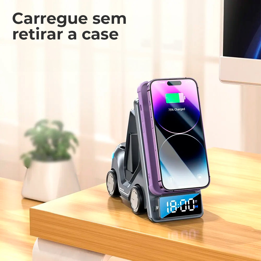 Estação de Carregamento 5 em 1 para Veículos - Carregador Multifuncional